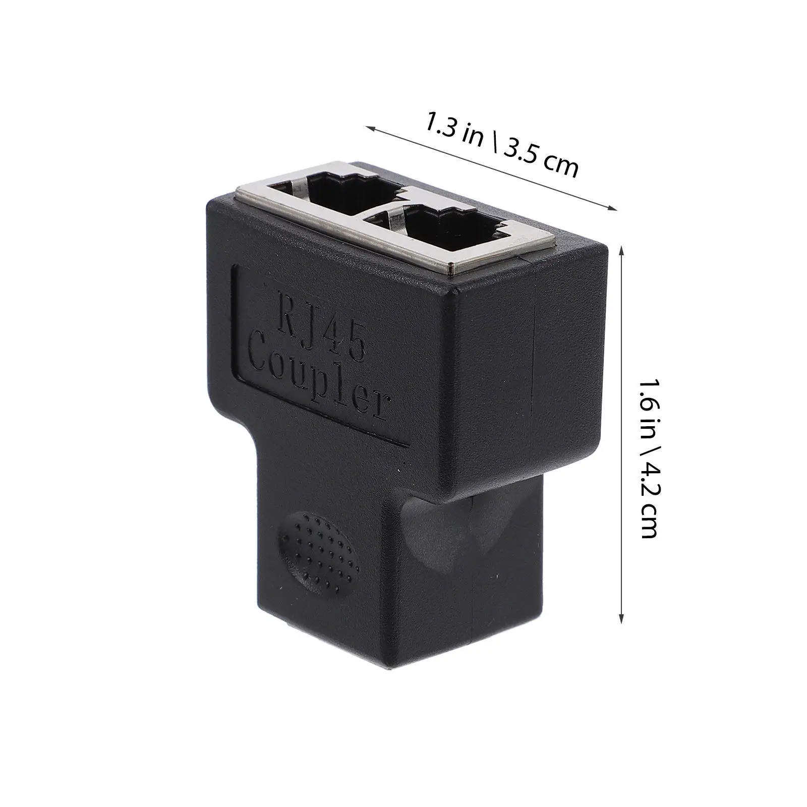 2Pcs Ethernet Splitter Cable Adapter Rj45 1 to 2 Port Ethernet Socket Splitter for Laptop Network Extension Between Two Rooms