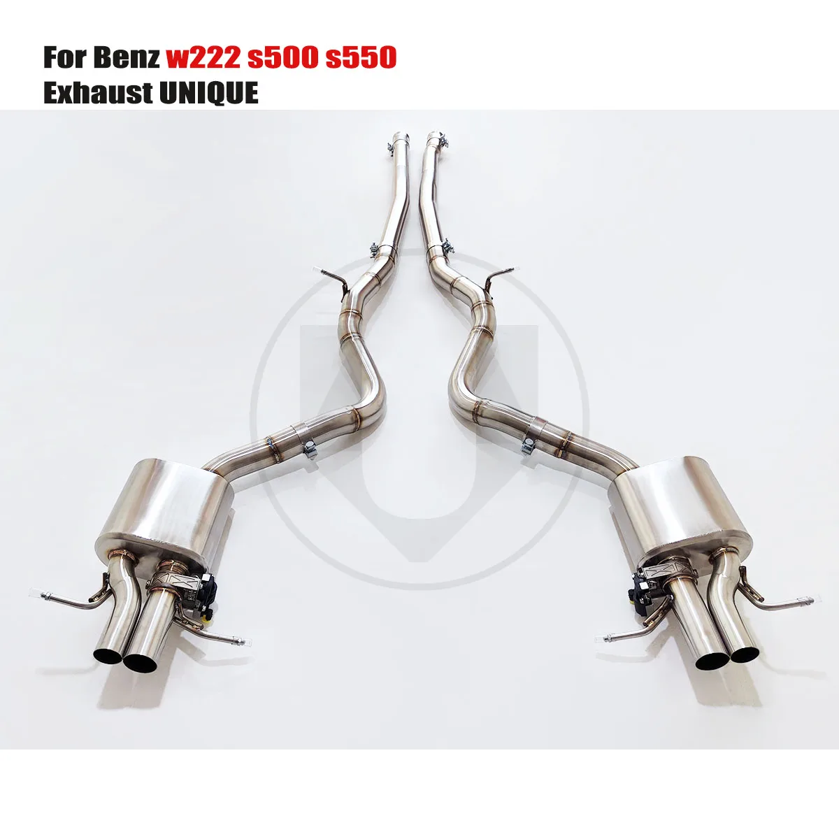 

UNIQUE Designs Benz w222 s500 s550 4.7T SS304 Valve Exhaust High Performance Exhaust Pipe for Exhaust System