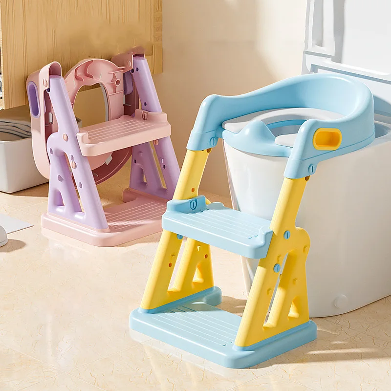 

Portable Toilet Seat Newly Upgraded Step Stool Portable Potty Child Pot Bebe Toilette Folding Children's Pot Potty Training Seat