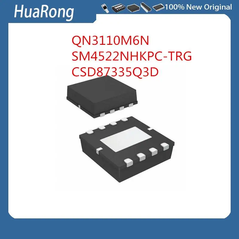 5PCS/LOT    QN3110M6N   QN3110   SM4522NHKPC-TRG   SM4522NH  4522NH   CSD87335Q3D  87335D  87335O  873350   QFN8