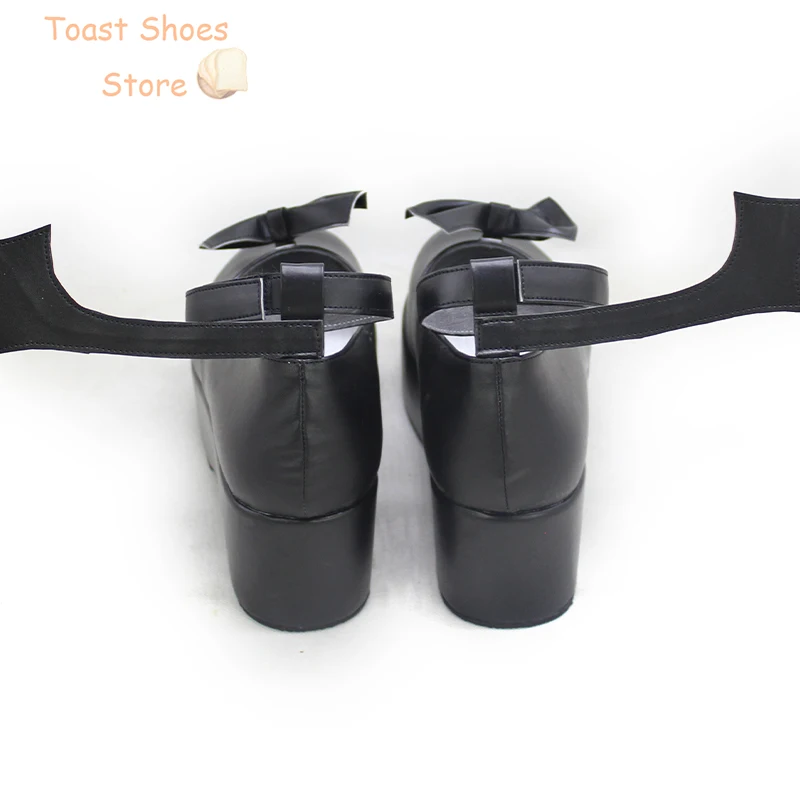 SFurnished PU Leather Cosplay Shoes, Halloween Carnival Boots, VTuber Kuzuha Prop, Costume Prop