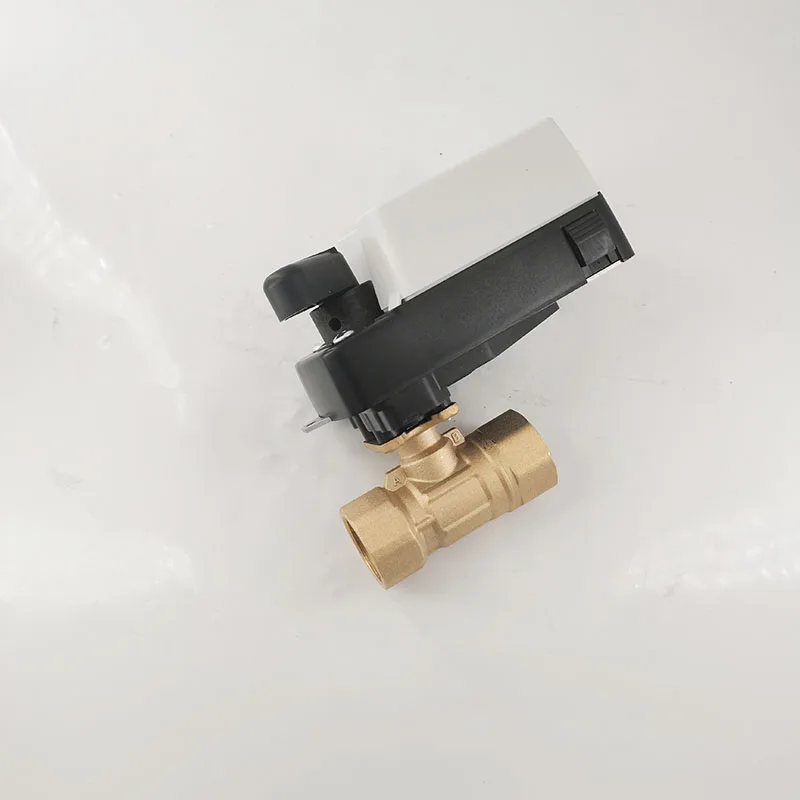 2 Way Brass PID Regulating Valve G3/4" DN20 0-10V 4-20ma Proportion Electric Ball Valve AC100-240V