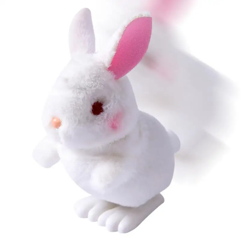 Jouet en peluche lapin sautant pour enfants, lapin de Pâques, jouet mécanique, simulation de beurre animal, mignon, liquimanquer, cadeaux de vacances