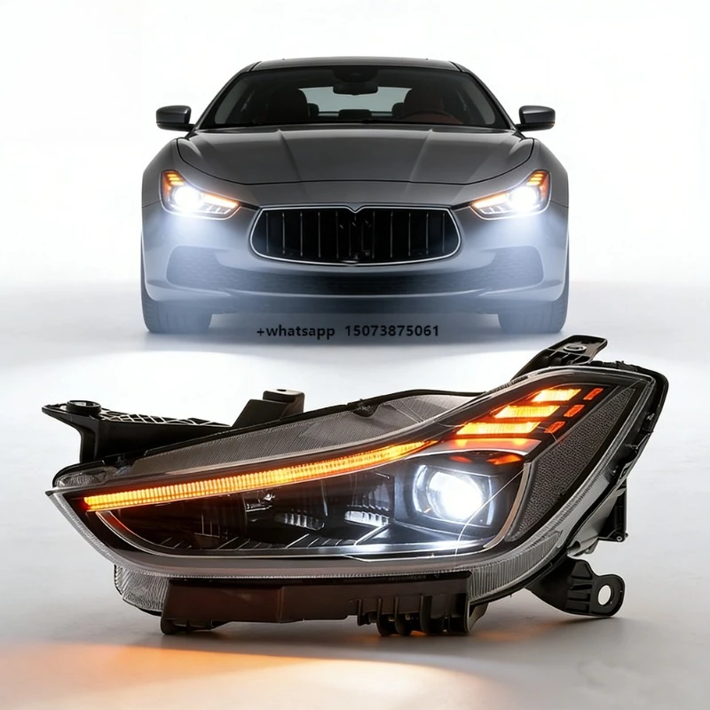 

12V LED Car Light Upgrade Kit for Ghibli 2014-2019 10000 Lumens 6000K Headlight Assembly