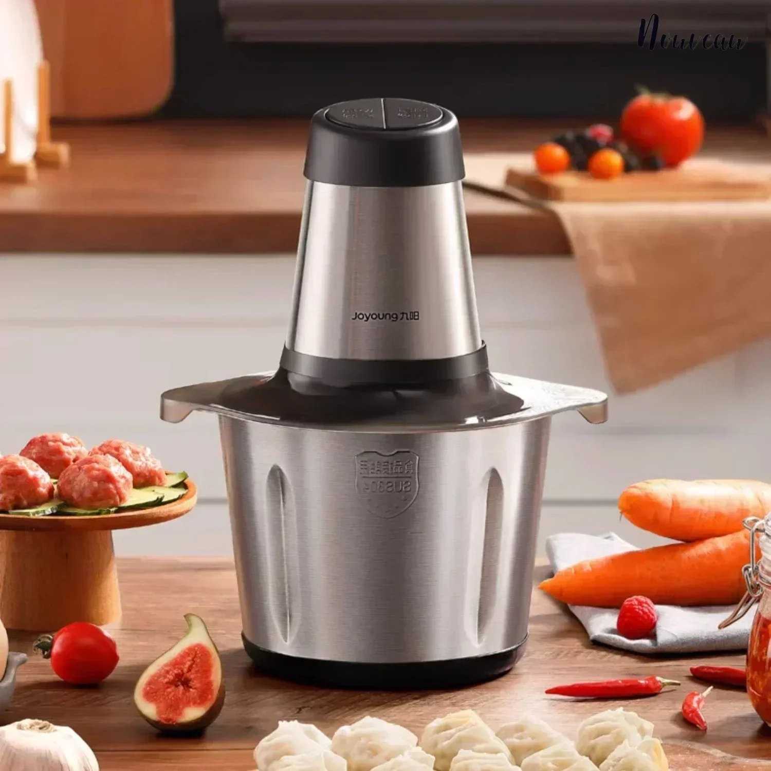 Meat grinder household electric small mixer filling chopped vegetables minced meat multifunctional large capacity