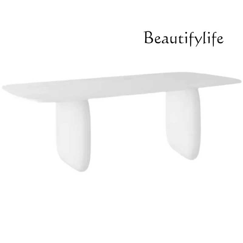 Nordic Solid Wood Desk Simple Modern Long Conference Table Creative Strange Shape Writing Desk