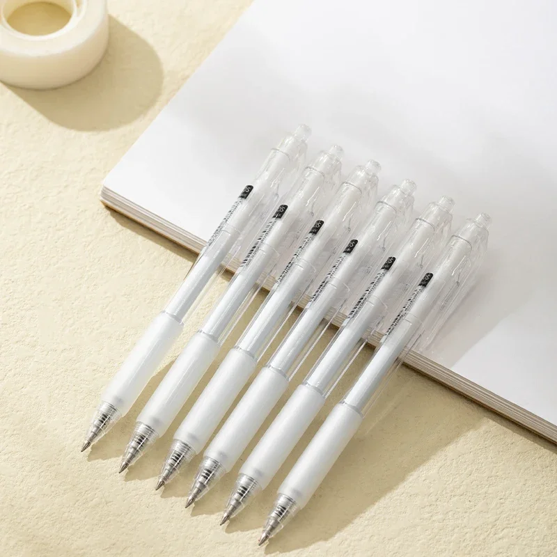 DELI Büro-Gelstift-Set, 12 Stück/Box, 0,5 mm, weiche Griffstifte, glatte blaue schwarze Tinte für professionelles Schreiben, Geschäfts- und Bürobedarf – Detail 3