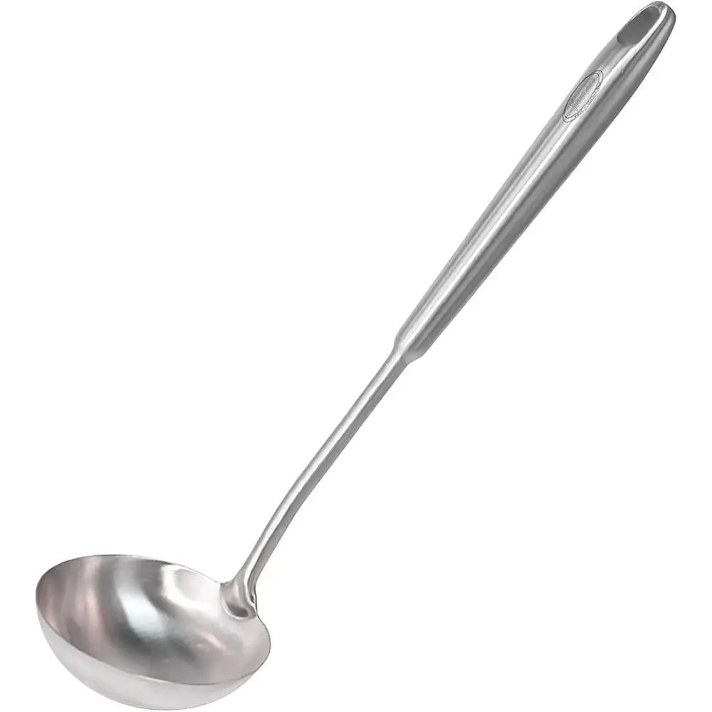 Heat Resistant Stainless Steel Soup Ladle with Vacuum Insulated Ergonomic Handle, 13.7