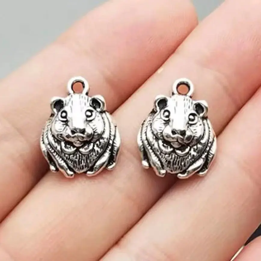 20pcs/lot--14x18mm Antique Silver Plated Guinea Pig Charms Animals Wild Pendants DIY Supplies Jewelry Making Finding Accessories