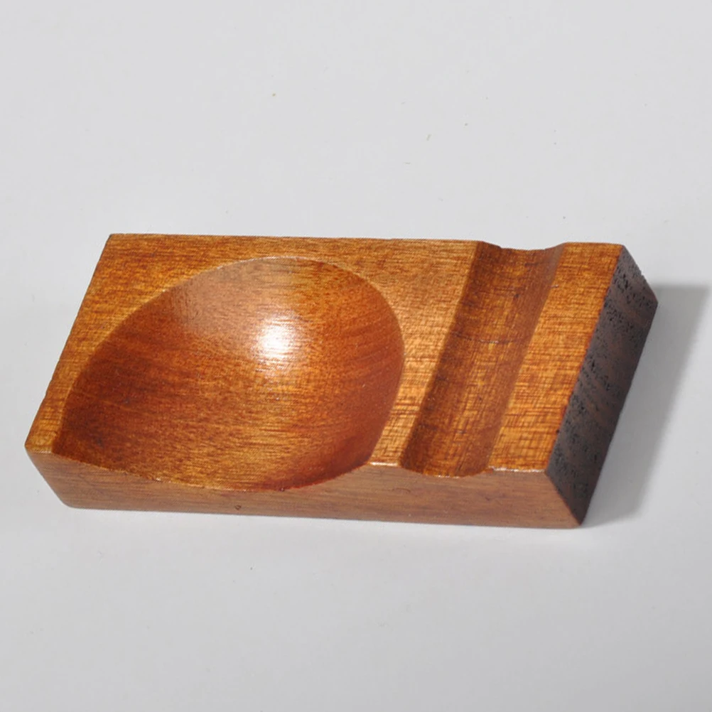 

6 pcs Wooden Chopsticks Holder Natural Wood Spoon Rest Table Decoration For Home Banquet Party Household Hotel Dining