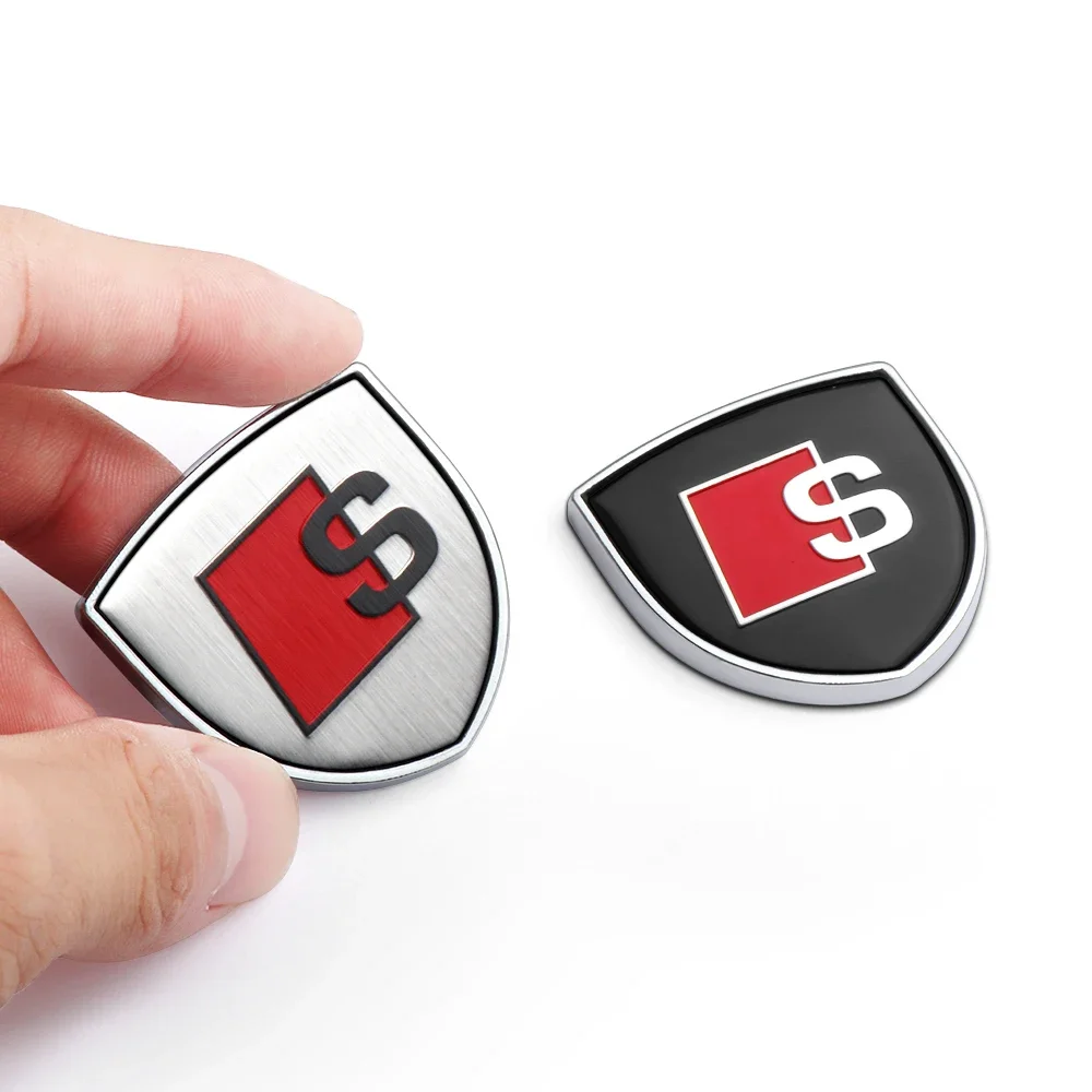 

1pc 3D Metal Car Badge Body Trunk Emblem Decor Sticker Auto For Audi sline A3 A4 A5 A6 S7 A8 S3 S4 S5 S6 S7 S8 Q3 Q5 Q7 RS3 RS4