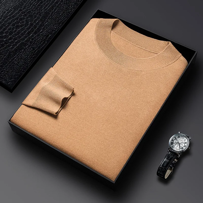 Wool Sweater Men's Autumn Winter Thickened Sweater Cashmere Shirt