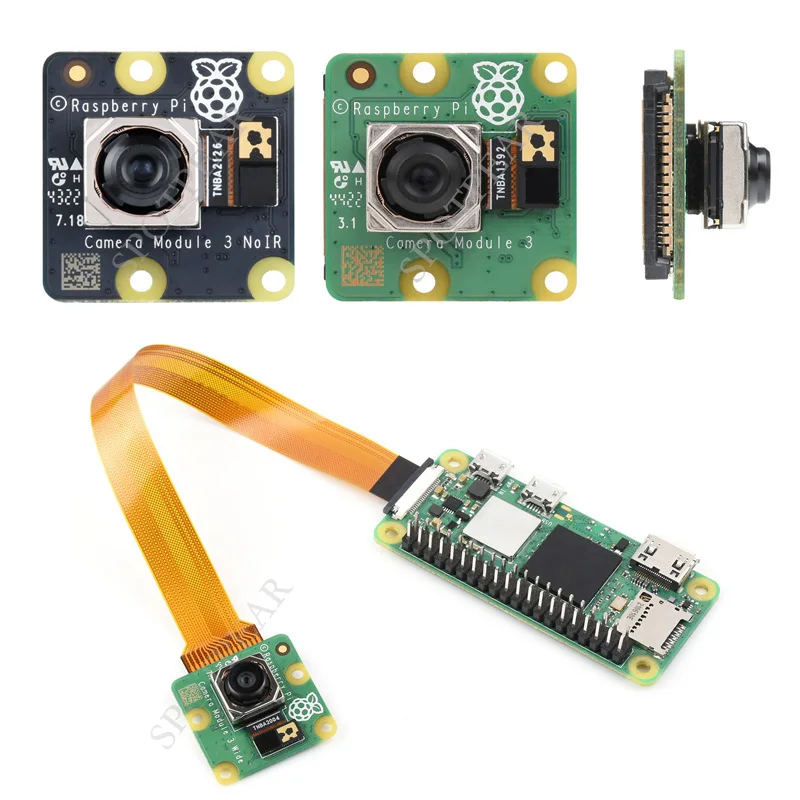 

Raspberry Pi official Camera Module 3 autofocus IMX708 camera module 12MP high-resolution 75°/120° IR/NoIR