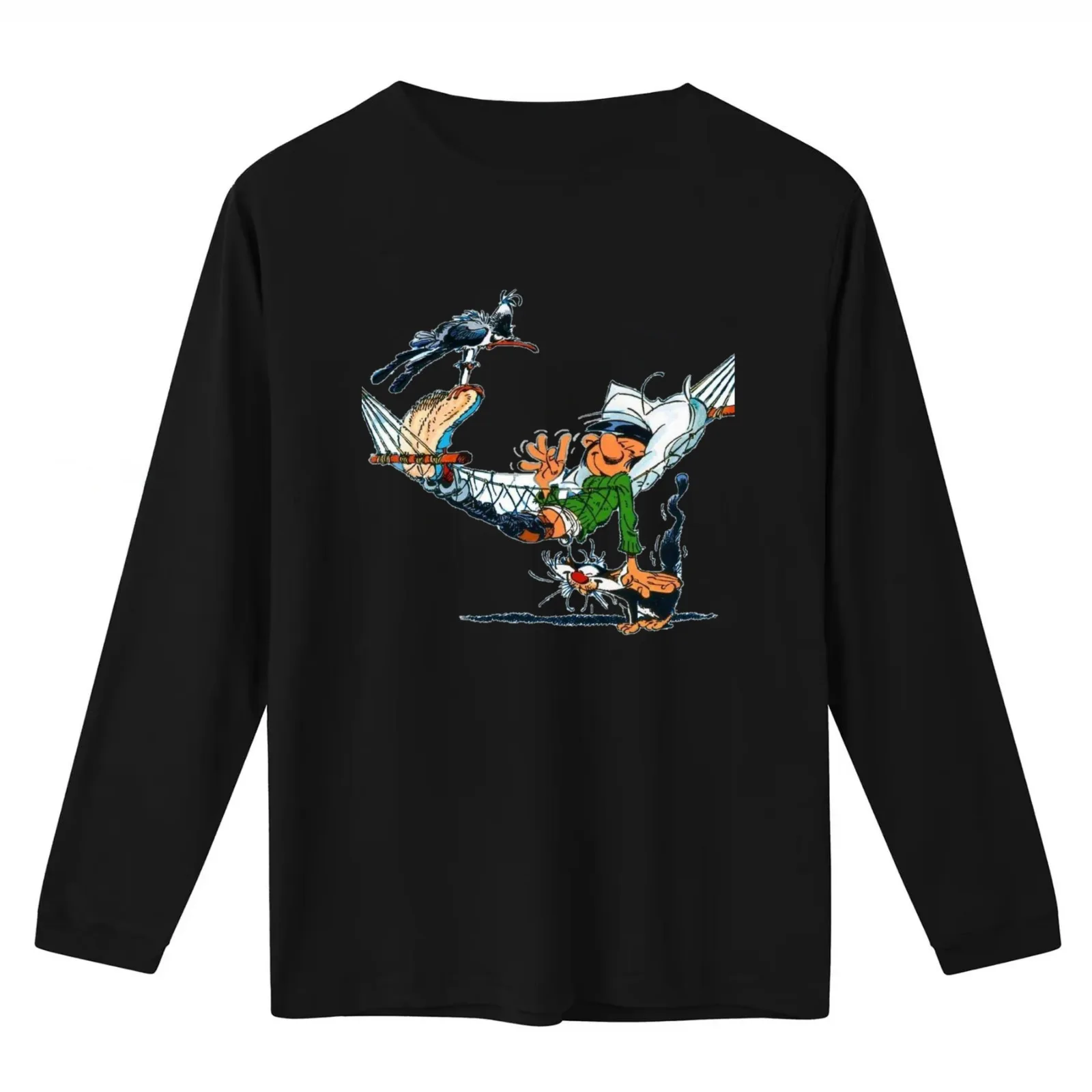 Gaston lagaffe T-Shirt Summer Casual Cotton Tee Oversized Streetwear Tops Vintage Graphic Print Loose Fit Short Sleeve