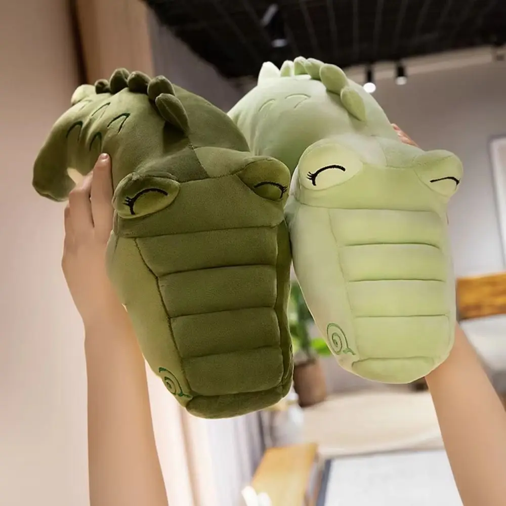 

Stuffed Animal Crocodile Plush Toy Pendant Cartoon Hugging Pillows Stuffed Crocodile Dolls Green Soft Crocodile Throw Pillows