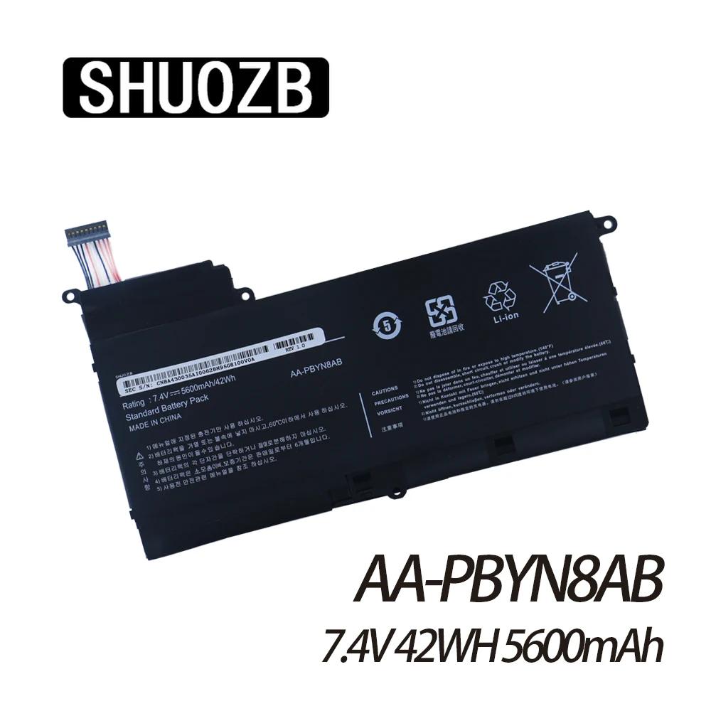 

SHUOZB AA-PBYN8AB AA-PLYN8AB Laptop Battery For SAMSUNG NP530U4B NP530U4C NP535U4C NP520U4C NP530U4C-A08RU 7.4V 42WH New