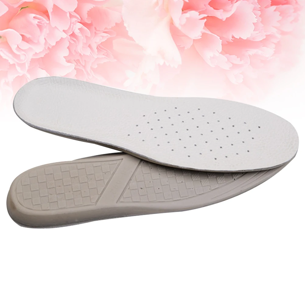 

Emulsion Insoles Beige Summer Breathable Shoe Pads Absorb Sweat Elastic Suitable Sports Boots Casual Thermal Cloth Work
