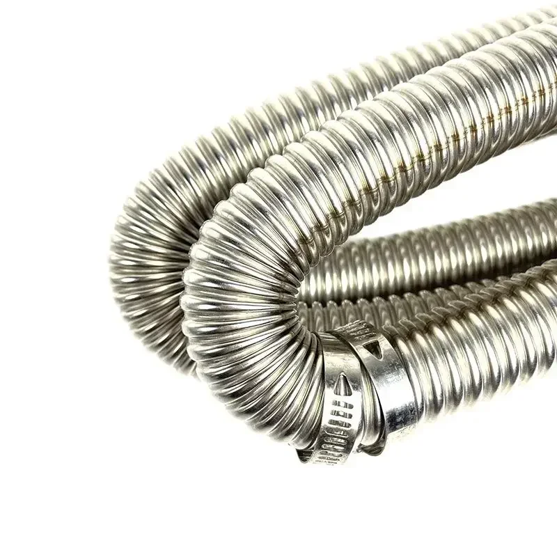 NEW 60cm-300cm Air Diesel Parking Heater Stainless Steel Exhaust Pipe Tube Gas Vent Hose Car Truck VAN