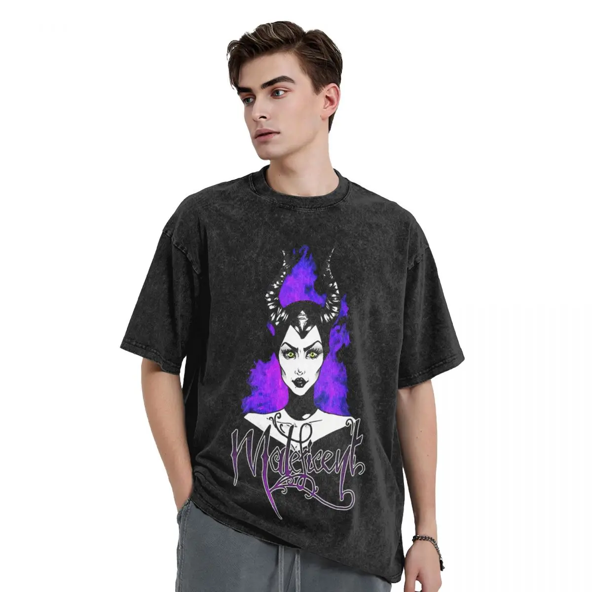 Impressive T-Shirts Men maleficent mistress of evil Casual Cotton Tees Crewneck Short Sleeve T Shirts Gift Idea Clothing