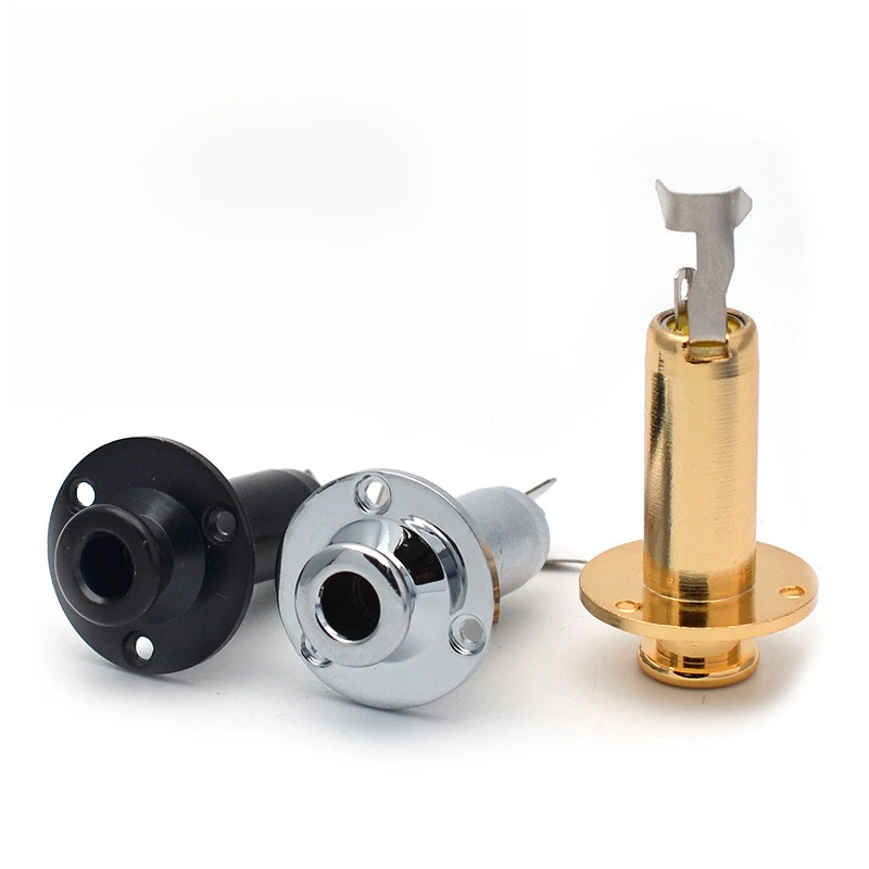 

Acoustic Guitar Endpin Output Jack Socket, Strap Button Type
