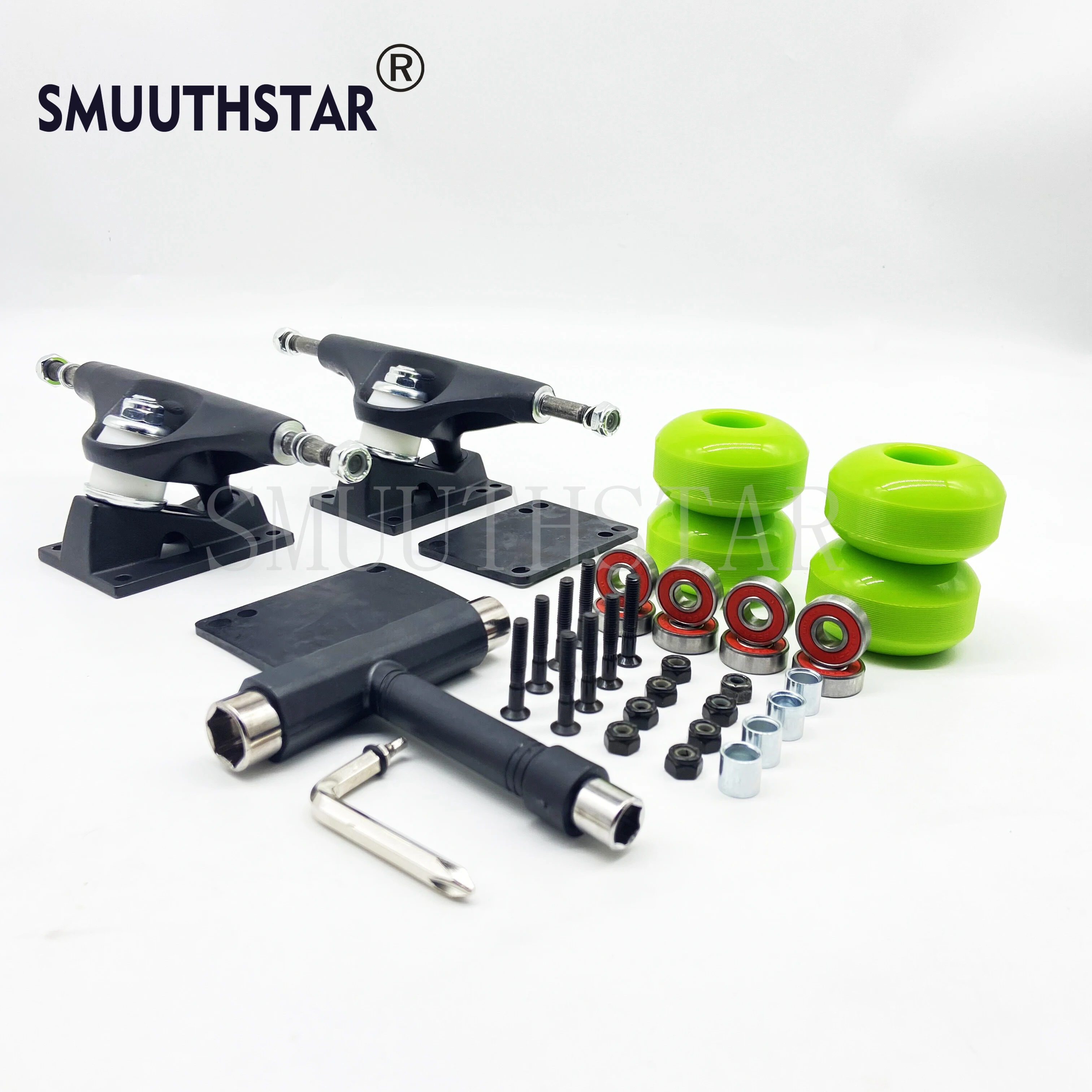 Skateboard Trucks (Paar) 5 Zoll generische 52x32mm Skateboard Räder Pu Räder 98a passt 4, 5-1, 5 