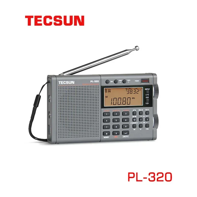 TECSUN PL-320 Radio FM/AM/SW/WM/Full Band Radio DSP Receiver FM Stereo Portable Radio