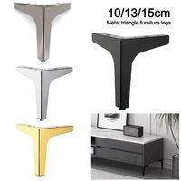 Metal Furniture Legs Wear-resistant Triangle Cupboard Sofa Chair Feet Replacement Anti Scratch Nightstand Storage Box Leg