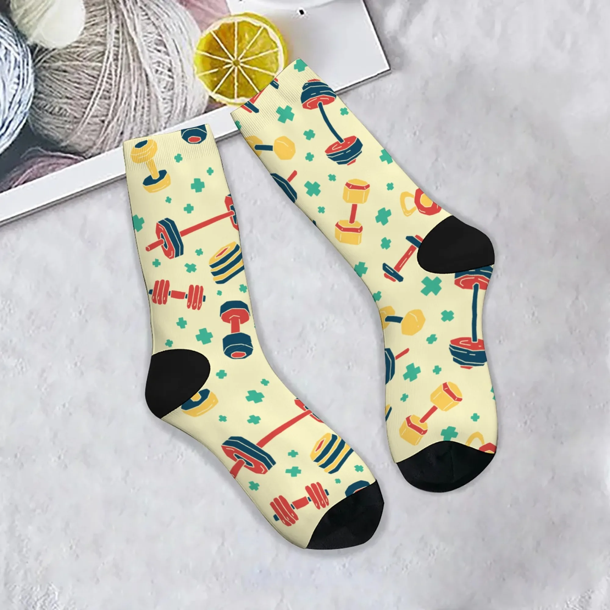 1 Paar Herren-Socken zum Gewichtheben, Fitnessstudio, atmungsaktiv, für alle Jahreszeiten, Fitness, Training, langlebig, Bekleidung, lustige Bodybuilding-Geschenkidee