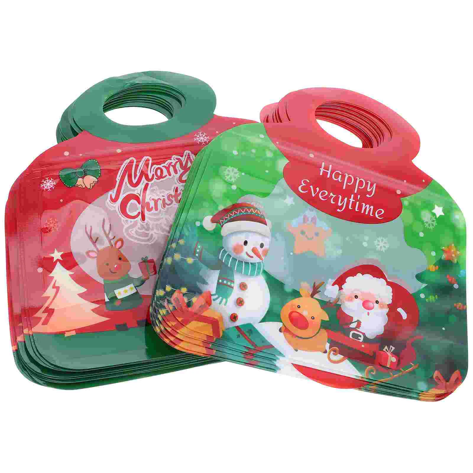 20 Pcs Christmas Candy Gift Bag Treat Bags Self-confessed Wrapping for Presents Small The Pet Supplies Holiday Festival Holder