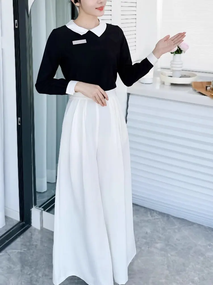 

2025 Summer Beau Salon Front Desk Women's Work orm Set ort Sve round Ne High End Skincare Management Special
