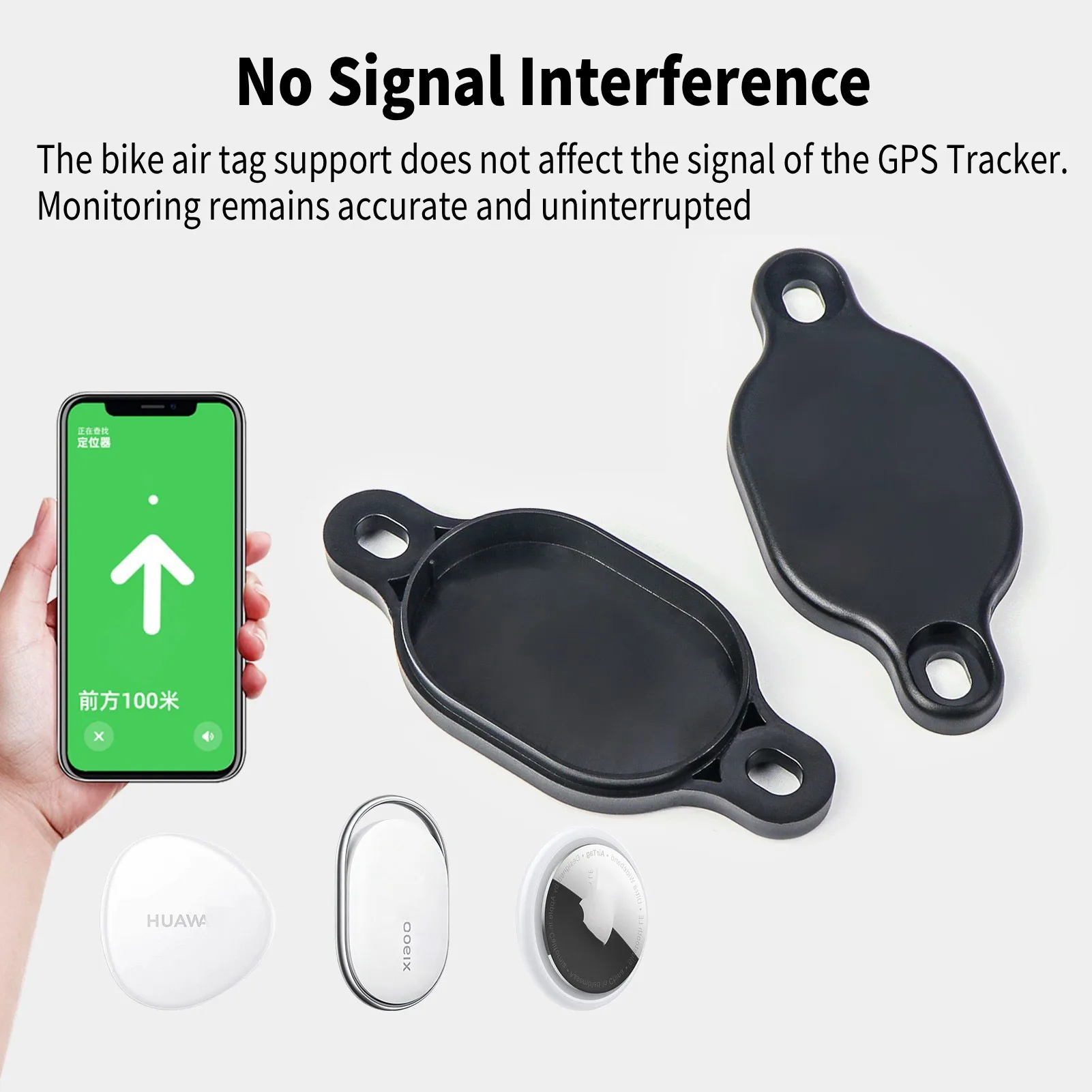 Bike Locator Holder Compatible with Xiaomi Tag & AirTag GPS Tracker Mount  Anti-Theft Hidden Under Bike Water Bottle Holder