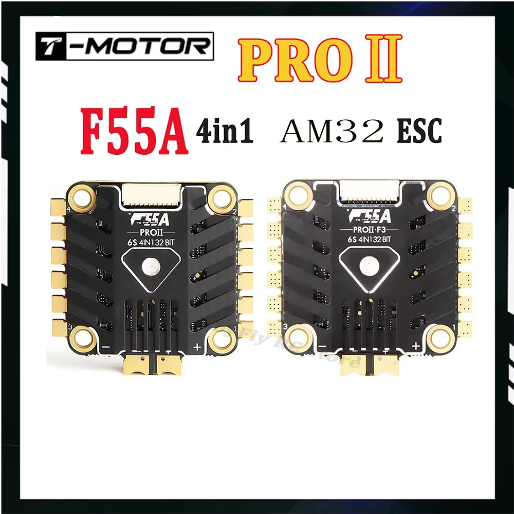 T-Motor F55A PROⅡ 6S 4IN1 LED AM32 Electrical Speed Control ESC with BEC For FPV Motors RC Racing Drone