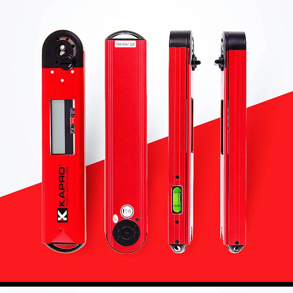 Kapro goniomètre électronique numérique biseauté niveau à bulle haute précision mesureur d'angle rapporteur inclinomètre règle d'angle à bulle