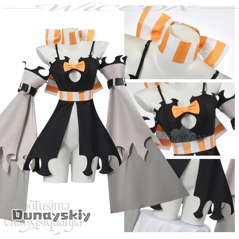 Kisekiya @ Gachiakuta Cosplay Amo Empool Anime Jirai Kei uniforme para niñas vestido negro mangas asimétricas traje Punk Navidad