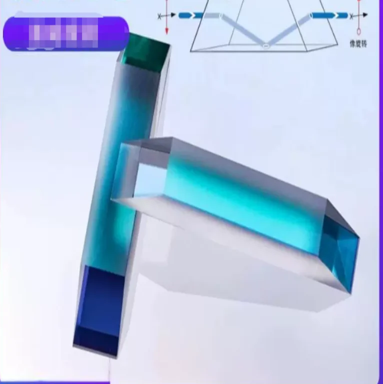 Optical Dove Prism, K9 & Fused Silica Image Rotation Prism For Optical Experiments, Custom Fabrication With Optional Coating