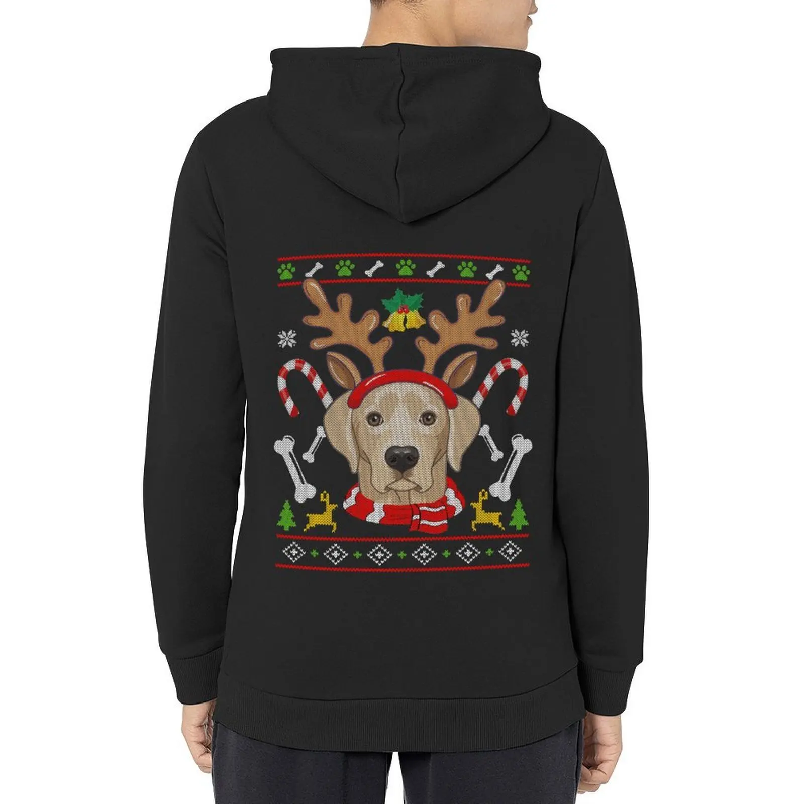 

Labrador Dog Mother Father Christmas Reindeer Squad Gifts 2021 2022 Hoodie men's sweat-shirt set hoodie