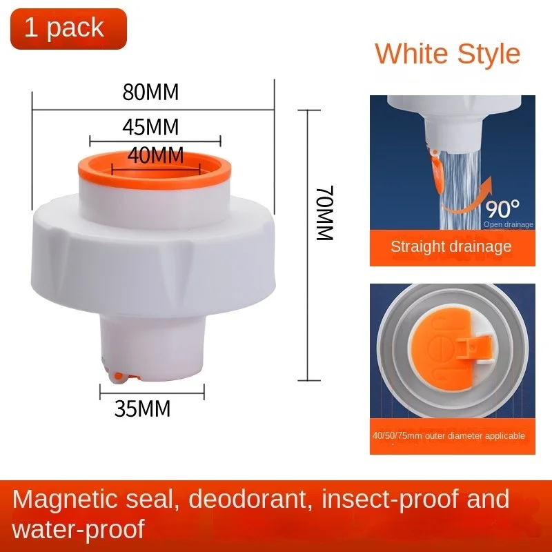 Kitchen Washbasin Sewer Sealing Ring Washing Machine Insect Proof Pipe Connector Hose Odor-proof Seal Plug Bathroom Accessories