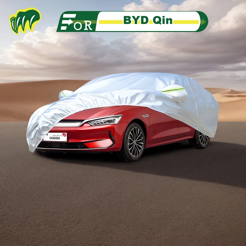 

For BYD Qin Plus Dmi Pro Hatchback Car Cover Waterproof Outdoor Cover Sun Rain Protection with Lock and Zipper Door