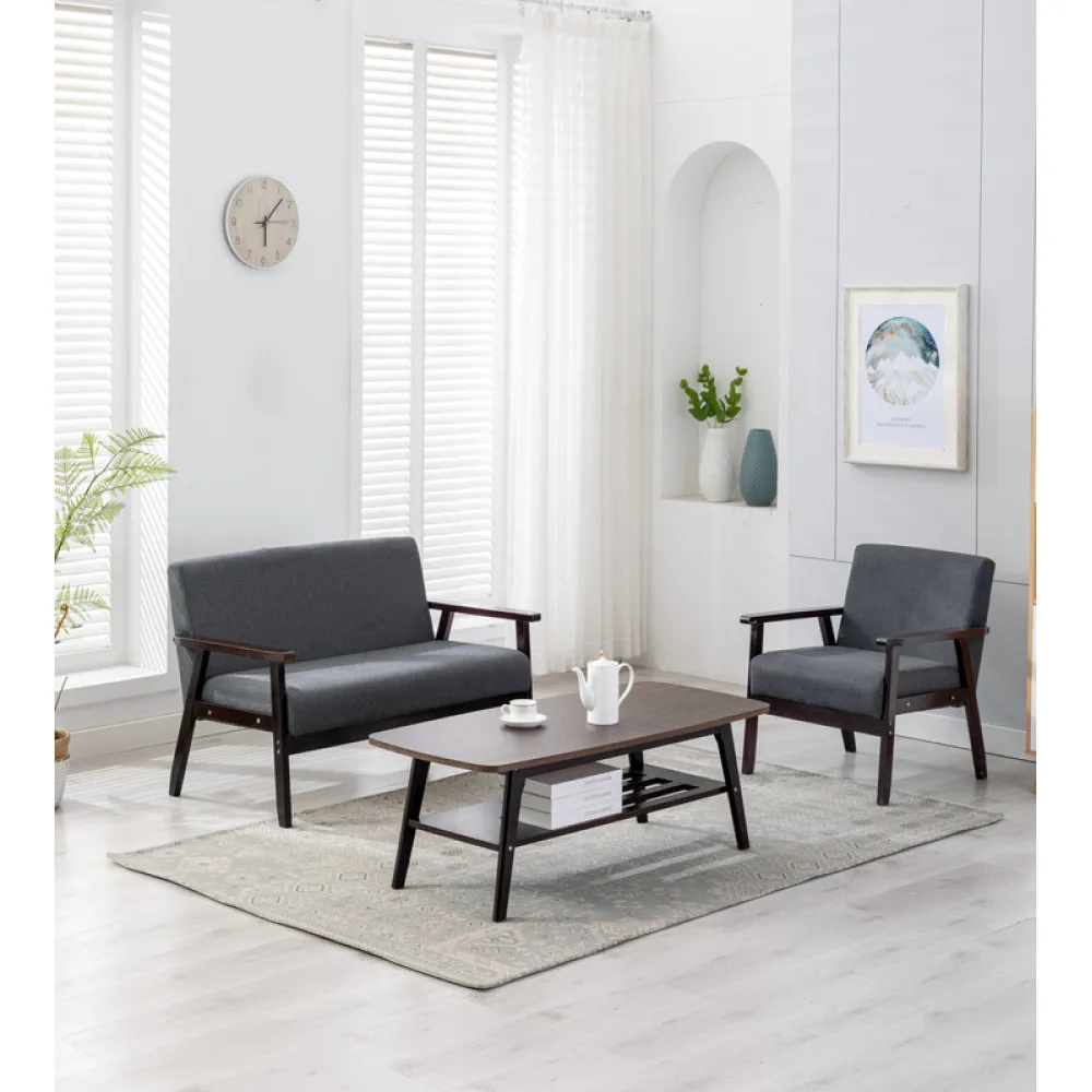 

Журнальный столик Bahamas Espresso, набор стульев для двухместного сиденья