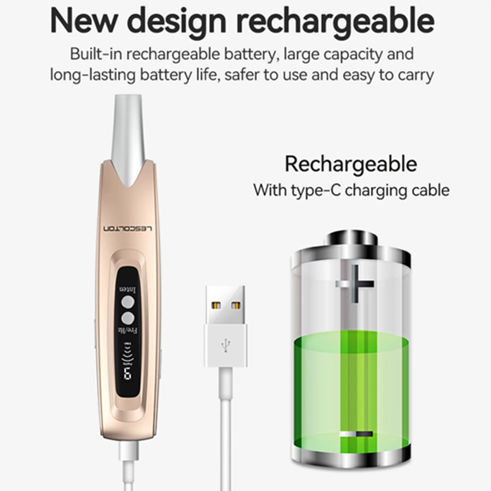 Lescolton เครื่องนวดเครื่องมือดูแลผิวหน้า LS-830/LS-831สำหรับไฝรอยสักแท็กกำจัดสิวหัวดำ