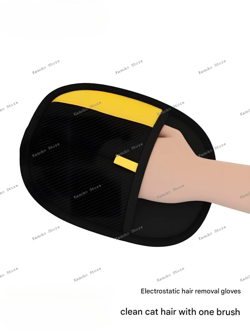 

Перчатки для электростатического удаления волос для домашних животных, двусторонняя щетина, липкие перчатки для удаления артефактов, перчатки для чистки кошачьей шерсти