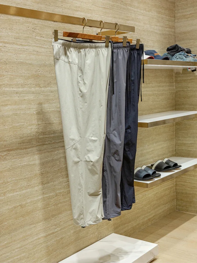 

Summer comfortable zero feeling outdoor nylon sweat-absorbing quick-drying breathable thin elastic waist casual pants