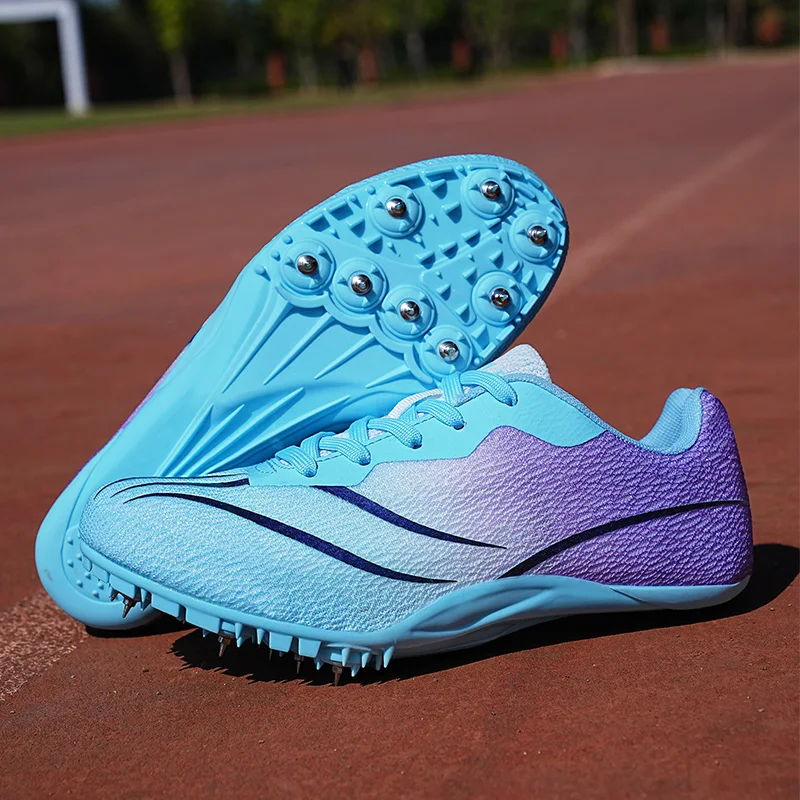 New Sprint Track Field Shoes Children Outdoor Sport Athletics Spikes for Running Kids Boys Girls Training Nail Shoes Sneaker