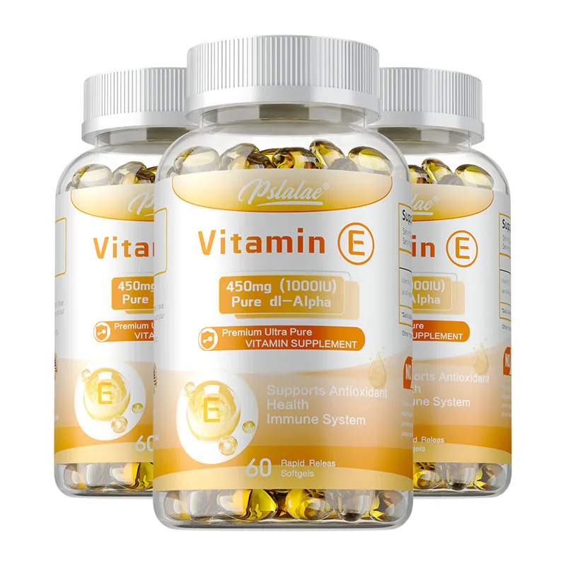 Vitamin E - Reduces Fine Lines and Wrinkles, Increases Skin Elasticity, Supports Anti-aging, Improves Skin Hydration, Eye Health