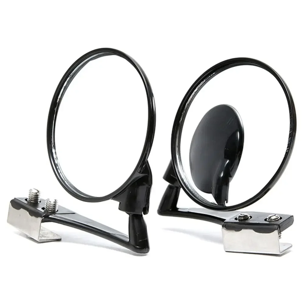 ABS Dead Zone Auxiliary Mirror Left and Right Front Wheel Blind Zone Mirror 360 Degree Rotation Wide Angle Rearview Mirror