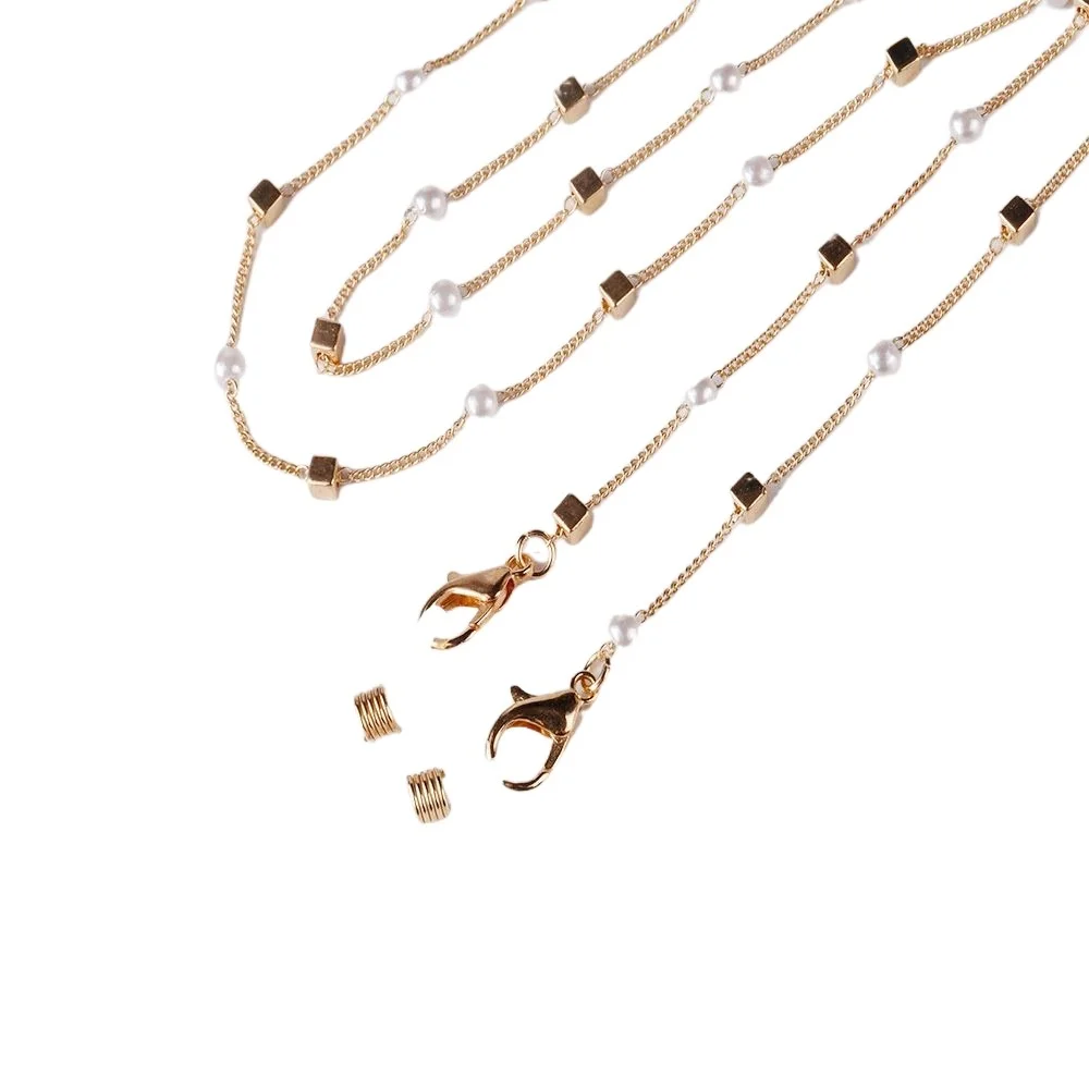 Neue Mode Frauen Brillen Kette Hohl Stern Perle Perlen Sonnenbrille Lesebrille Lanyard Brillen Halter Neck Strap Seil