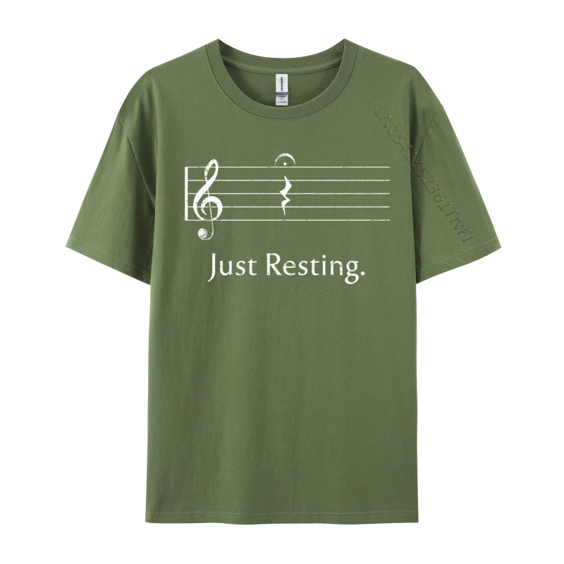 Funny Music Just Resting Quarter Rest Fermata Normal Top T-shirts Funny Tops Tees All Cotton Men Funny T-shirts Wholesale