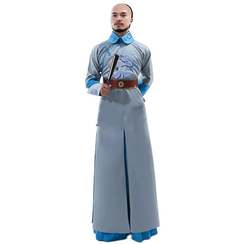 ملابس أداء تلفزيوني للأفلام، ملابس الأمير الملكي من سلالة تشينغ، رداء تنين للرجال، زي تنكري صيني قديم #1