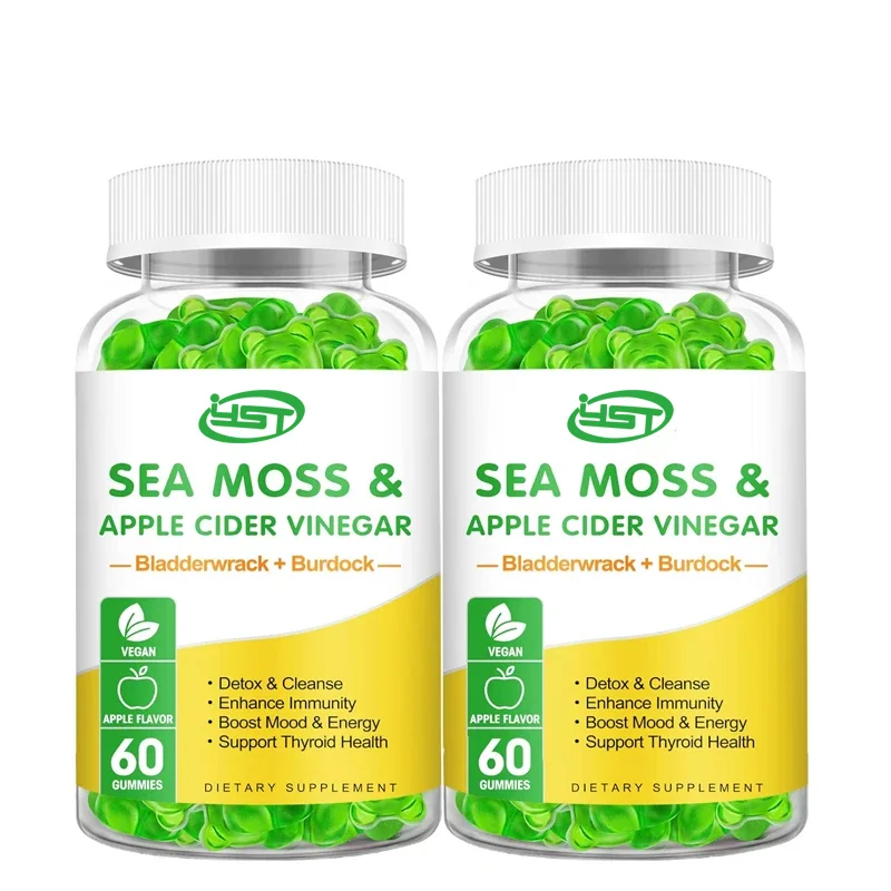 

Organic seaweed gummies -1800mg Irish seaweed+1200mg bladder+240mg burdock root+240mg apple cider vinegar