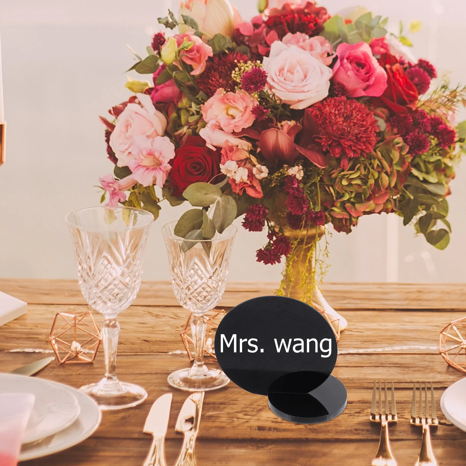 

10Set Table Numbers Signs Reusable Elegant Acrylic Standing Display for Wedding Reception Party Conference Event Decoration